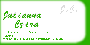 julianna czira business card